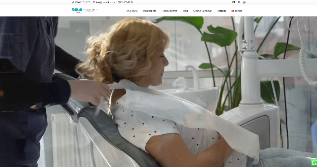 SoloDent — Ağız ve Diş Sağlığı Polikliniği Web Sitesi