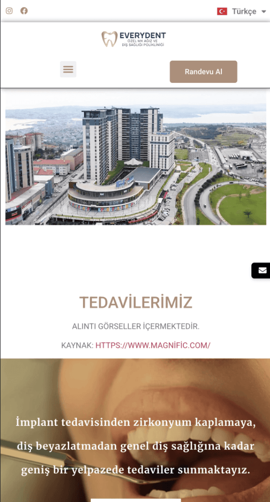 EveryDent Özel Ağız ve Diş Sağlığı Polikliniği mobil