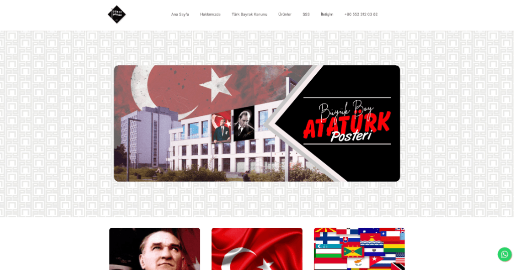Gebze Bayrak — Bayrak İmalatı, Atatürk Posteri & Flama Web Sitesi