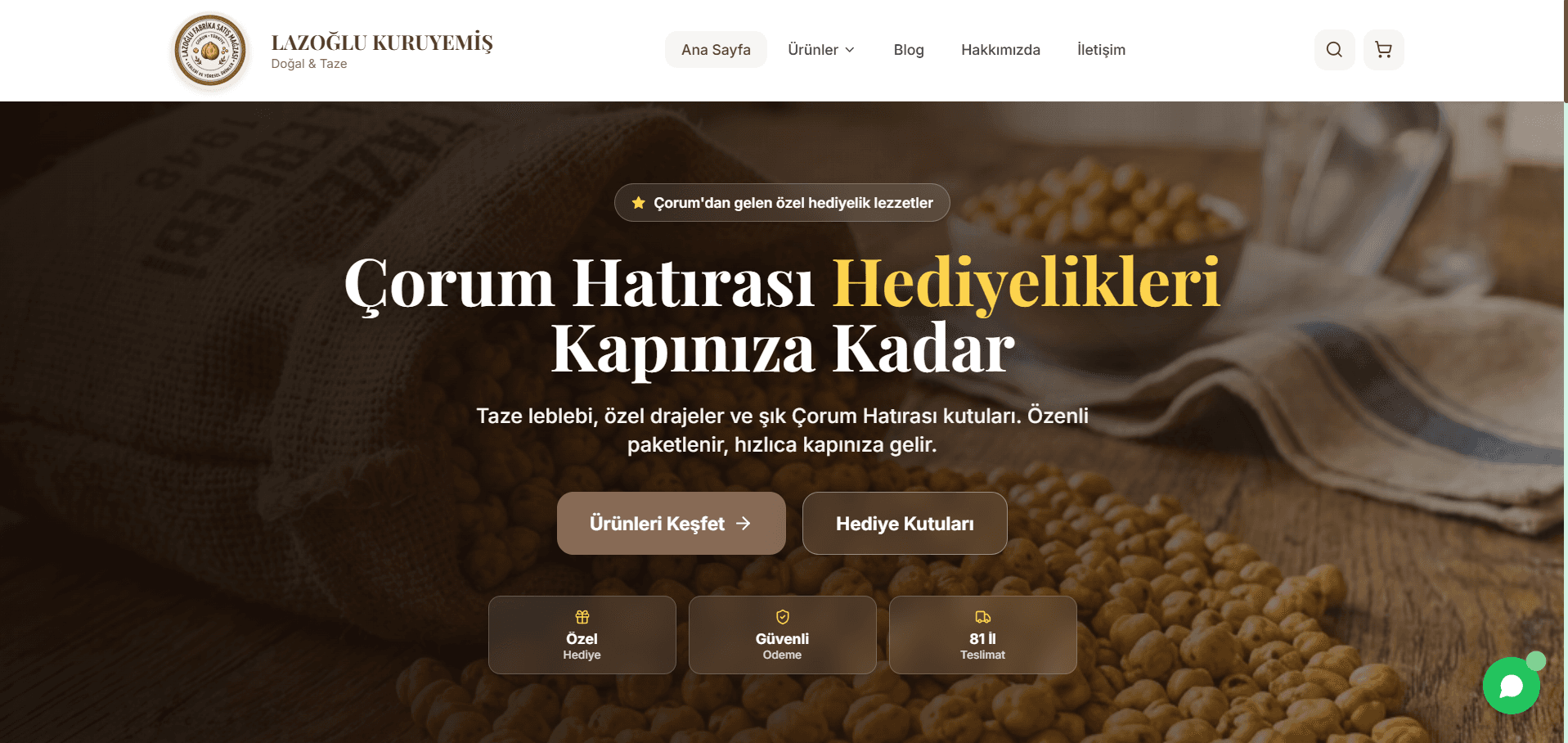 Lazoğlu Kuruyemiş — Gurme E-Ticaret Mağazası