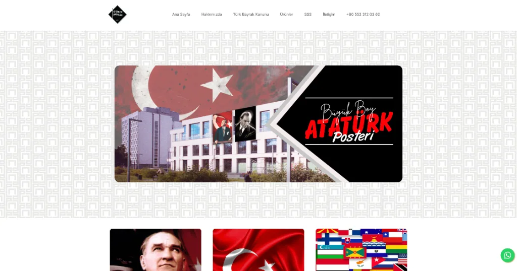 Gebze Bayrak Bayrak İmalatı, Atatürk Posteri & Flama Web Sitesi