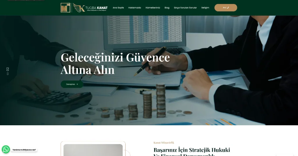 Kanat Müşavirlik Mali Müşavirlik & Danışmanlık Web Sitesi