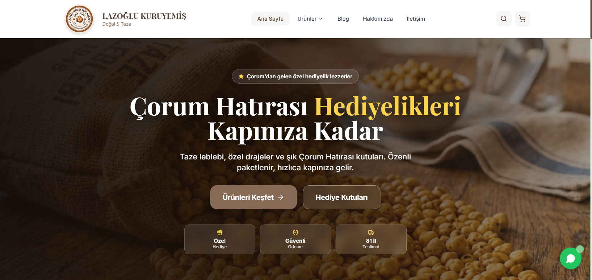 Lazoğlu Kuruyemiş — Gurme E-Ticaret Mağazası